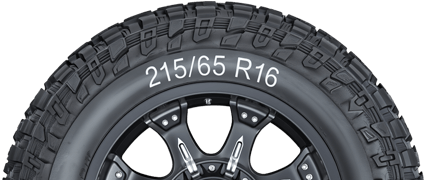 Sélectionnez la taille de pneu correcte